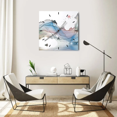 Vægur, Uret - Mod krystalbjergene - 40x40 cm