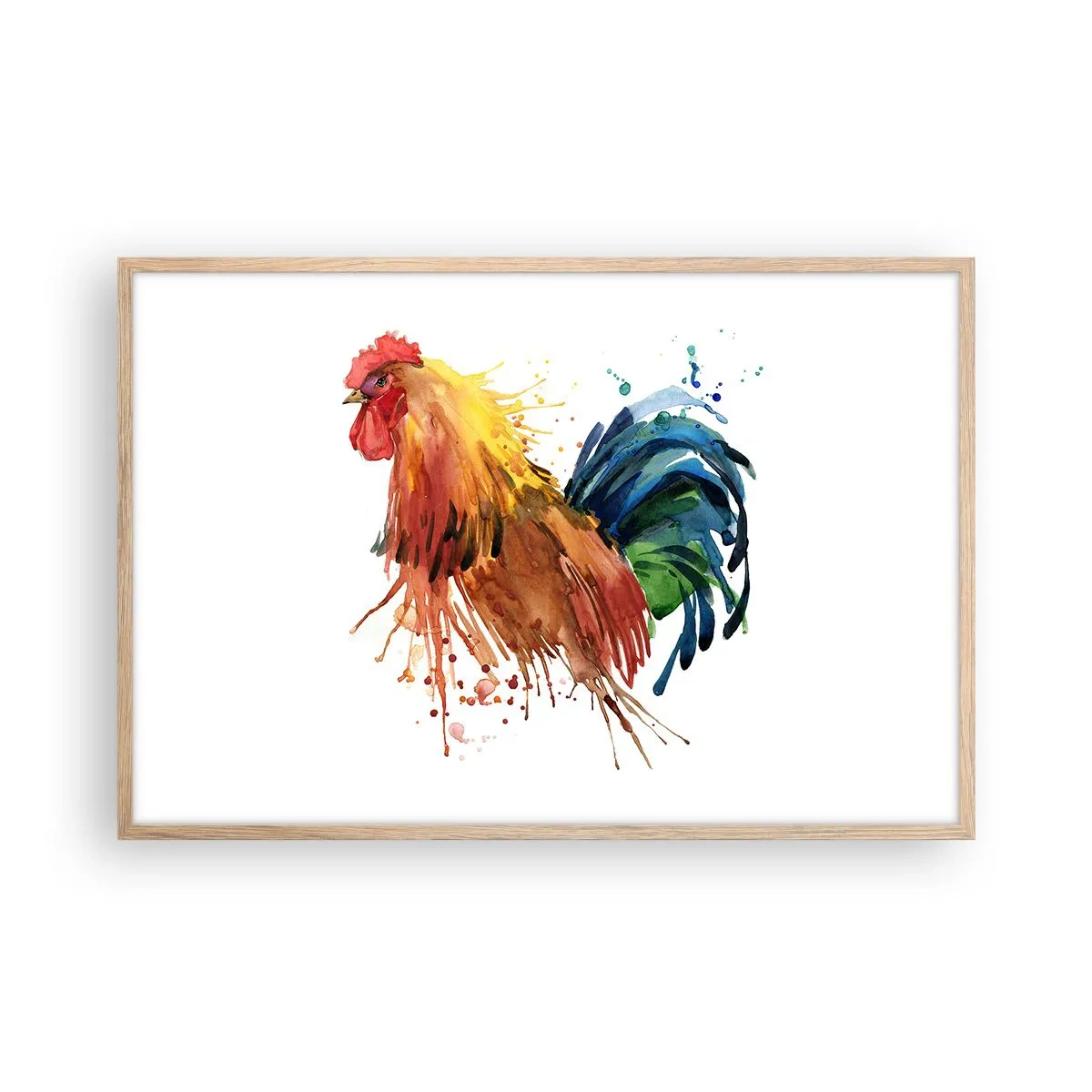 Plakat i ramme af lyst egetræ - Kongelig kappe, kongelig stolthed - 91x61 cm