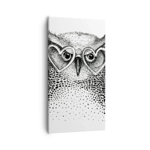 Lærredstryk - Billede på lærred - Klogt og med kærlighed - 55x100 cm