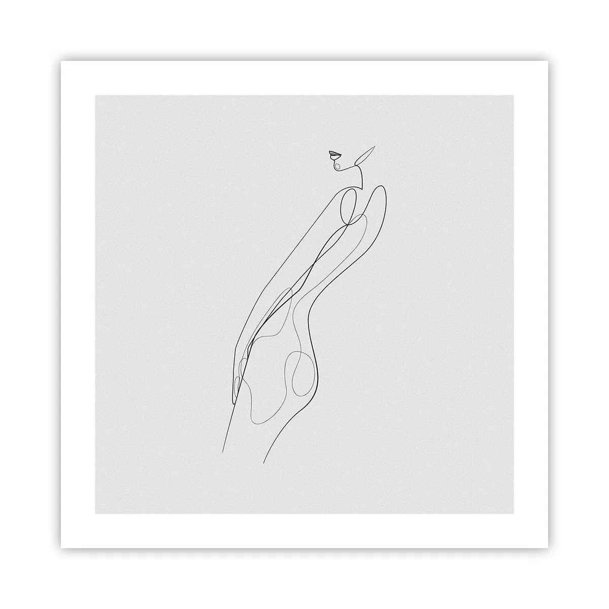 Plakat - Næppe et løfte - 50x50 cm