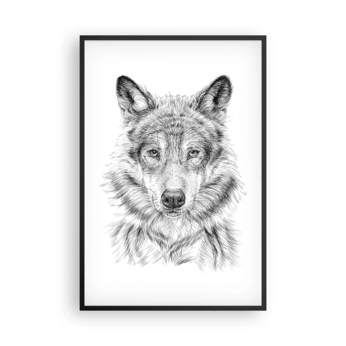 Plakat i sort ramme - En født leder - 61x91 cm