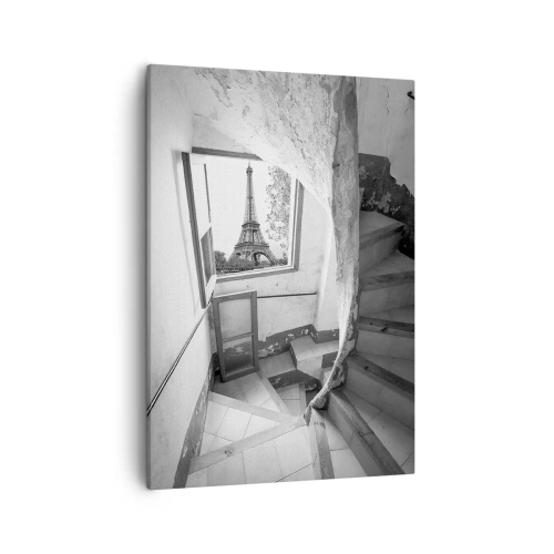 Lærredstryk - Billede på lærred - Sikke en udsigt! - 50x70 cm