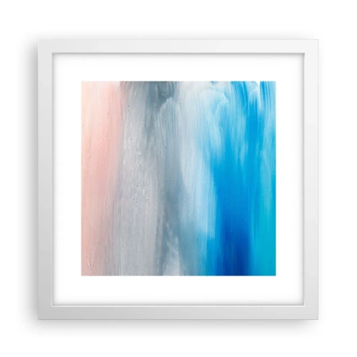 Plakat i hvid ramme - Elementer: luft - 30x30 cm