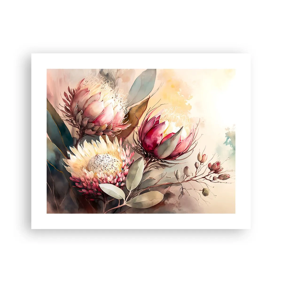 Plakat - I profil og en face - 50x40 cm