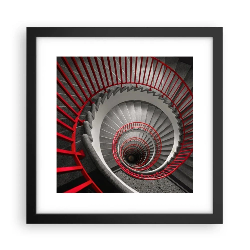 Plakat i sort ramme - Arkitektoniske lege - 30x30 cm