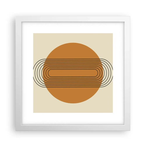 Plakat i hvid ramme - Den perfekte plan - 30x30 cm