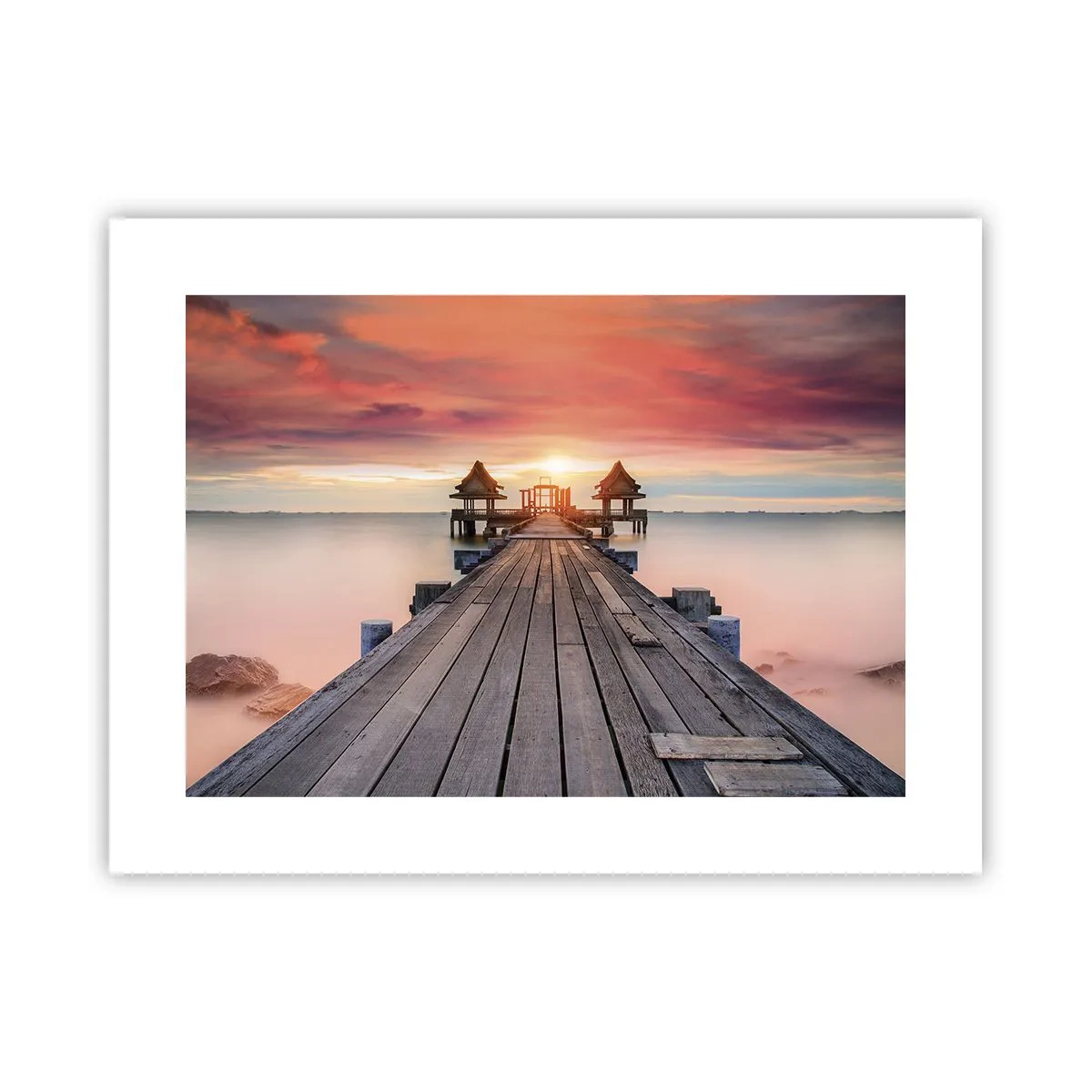 Plakat - Fra vest til øst - 40x30 cm