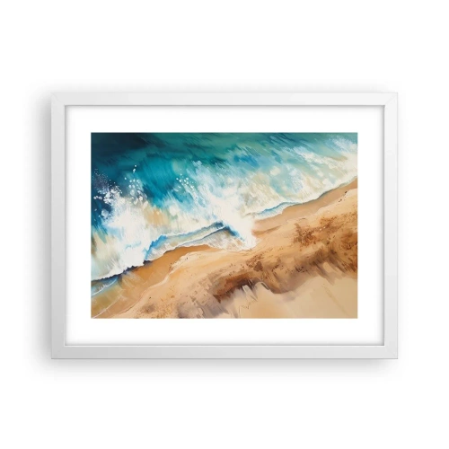 Plakat i hvid ramme - Tilbagevendende bølge - 40x30 cm