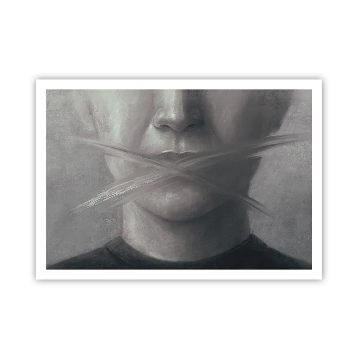 Plakat - Ikke et ord - 100x70 cm