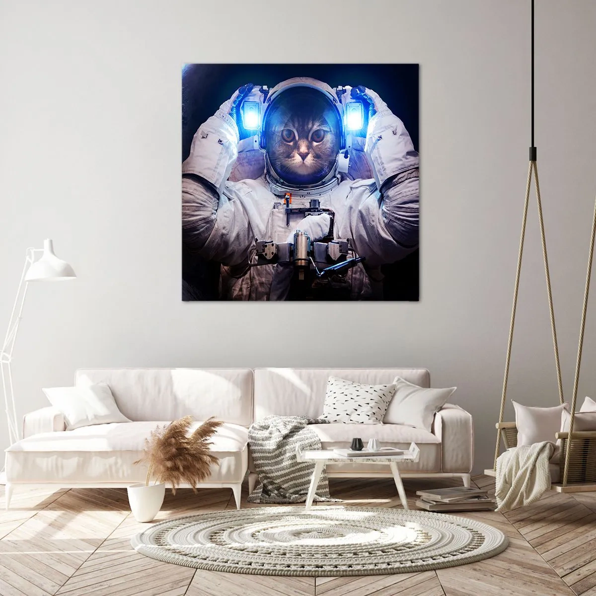 Lærredstryk - Billede på lærred - Houston, I har et problem - 60x60 cm