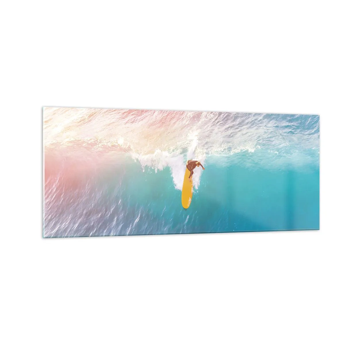 Billede på glas - Ocean rytter - 100x40 cm