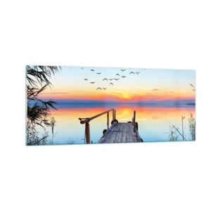 Billede på glas - Tid til at tage tilbage... - 100x40 cm