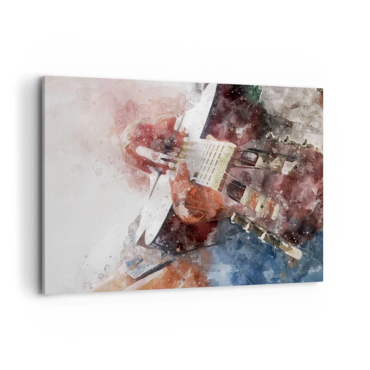 Lærredstryk - Billede på lærred - Og hvad synes du? - 100x70 cm