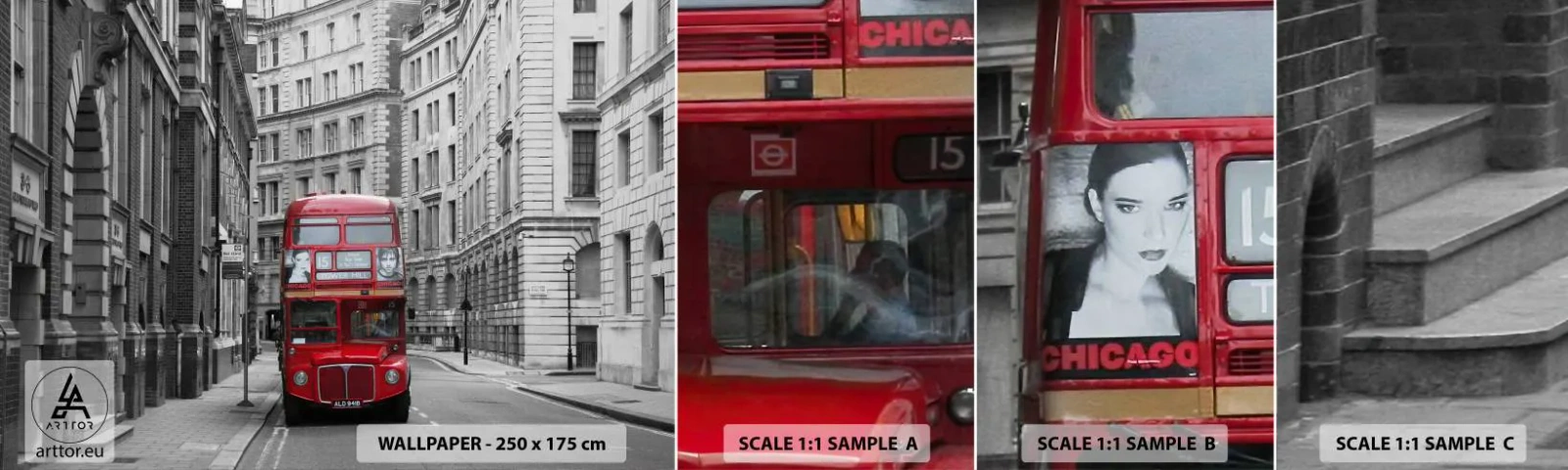 Fototapet Prøve Standard Eco - Hverdagen behøver ikke at være grå - By, London, Arkitektur - 100x30 cm