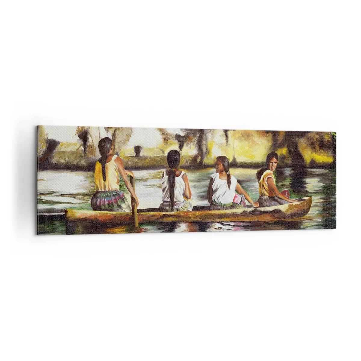 Lærredstryk - Billede på lærred - I et polynesisk paradis - 160x50 cm