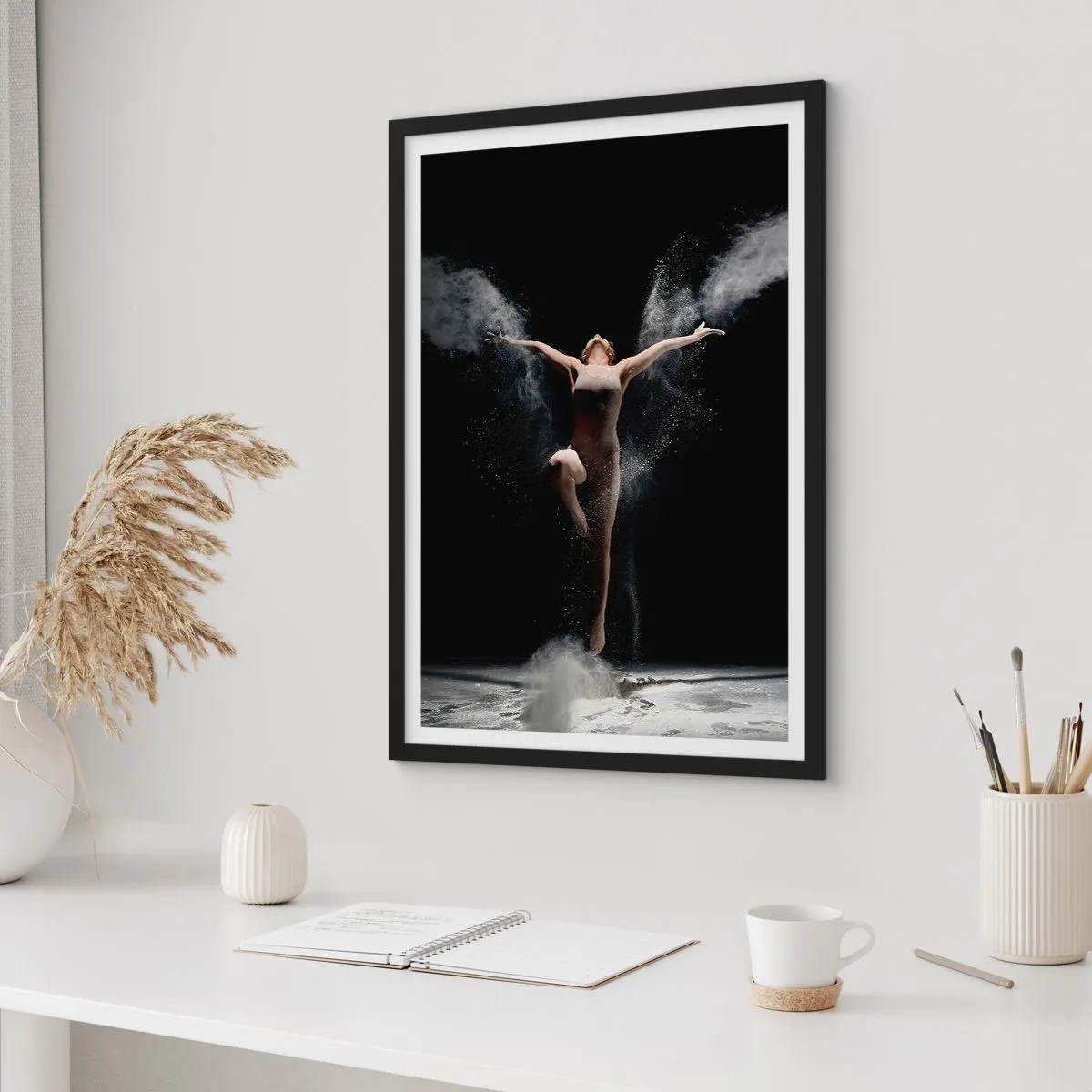 Plakat i sort ramme - Elfer findes - 40x50 cm