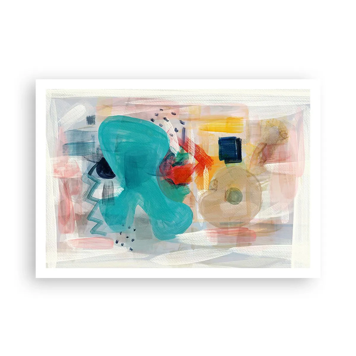 Plakat - Et farverigt spil - 100x70 cm