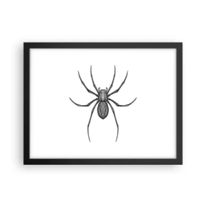 Plakat i sort ramme - Foruroligende præcision - 40x30 cm