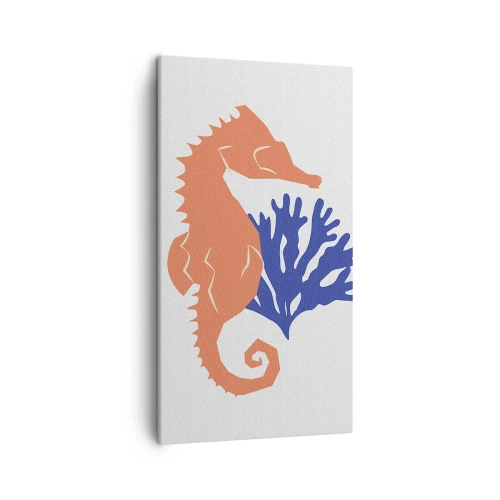 Lærredstryk - Billede på lærred - På en eng under vandet - 45x80 cm