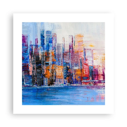 Plakat - En glad metropol - 40x40 cm