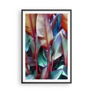 Plakat i sort ramme - Farverigt krat - 61x91 cm