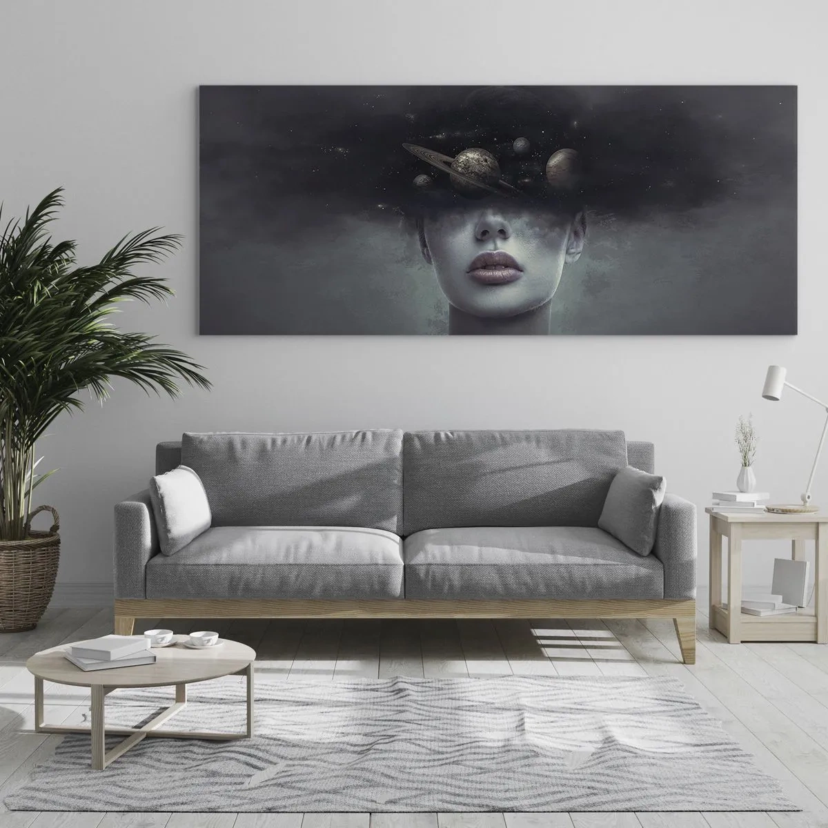 Billede på glas - Og planeterne er ved at gå amok... - 160x50 cm