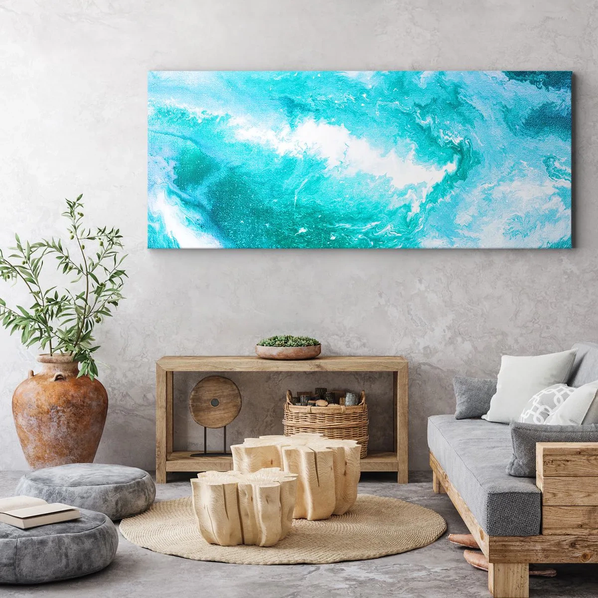 Lærredstryk - Billede på lærred - I kernen af elementet - 100x40 cm