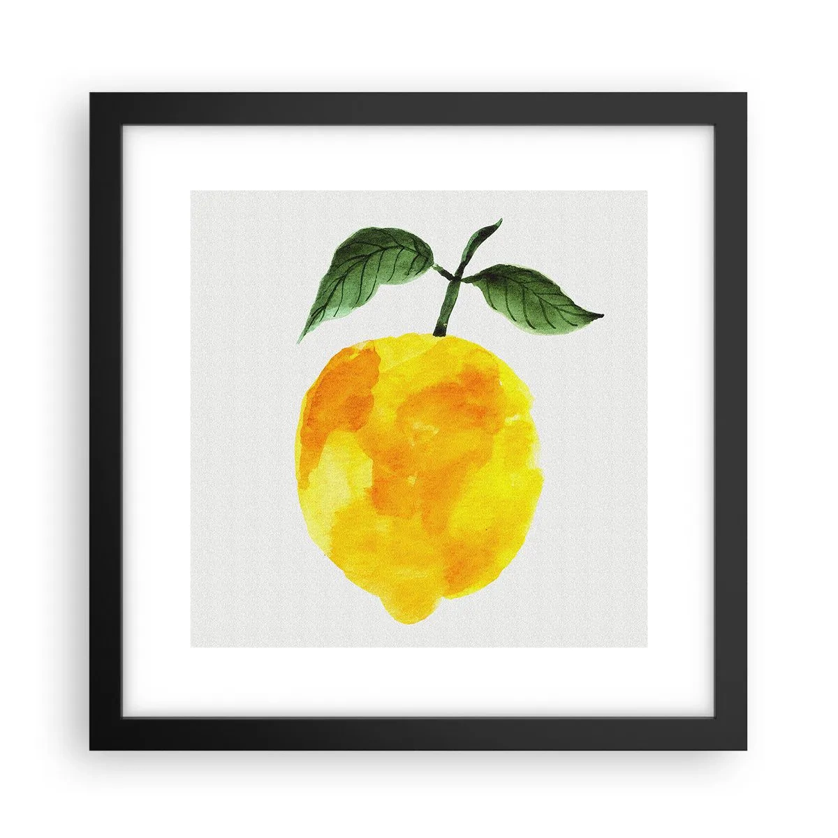 Plakat i sort ramme - Hvordan man kender smagen af solen - 30x30 cm