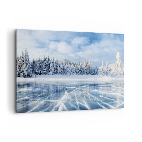 Lærredstryk - Billede på lærred - En blændende og krystalklar udsigt - 100x70 cm