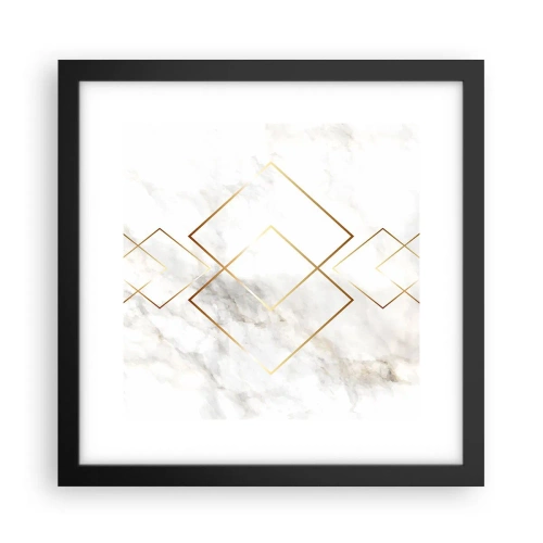 Plakat i sort ramme - Udsigt til det uendelige - 30x30 cm