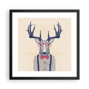 Plakat i sort ramme - Et underholdende ekstravaganza - 40x40 cm