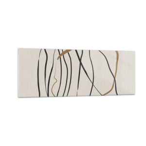 Billede på glas - Komposition - dans i besiddelse - 140x50 cm