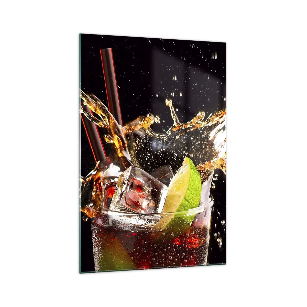 Billede på glas - Glæde og farveenergi - 70x100 cm