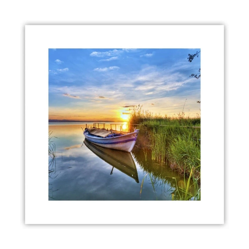 Plakat - Bugt med opfyldte drømme - 30x30 cm