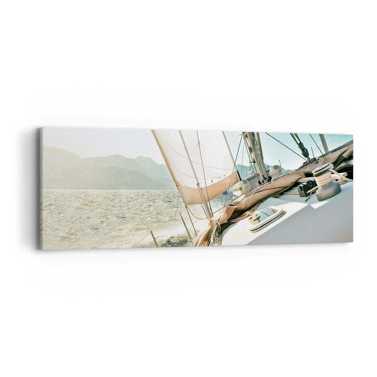 Lærredstryk - Billede på lærred - Under fulde sejl - 90x30 cm