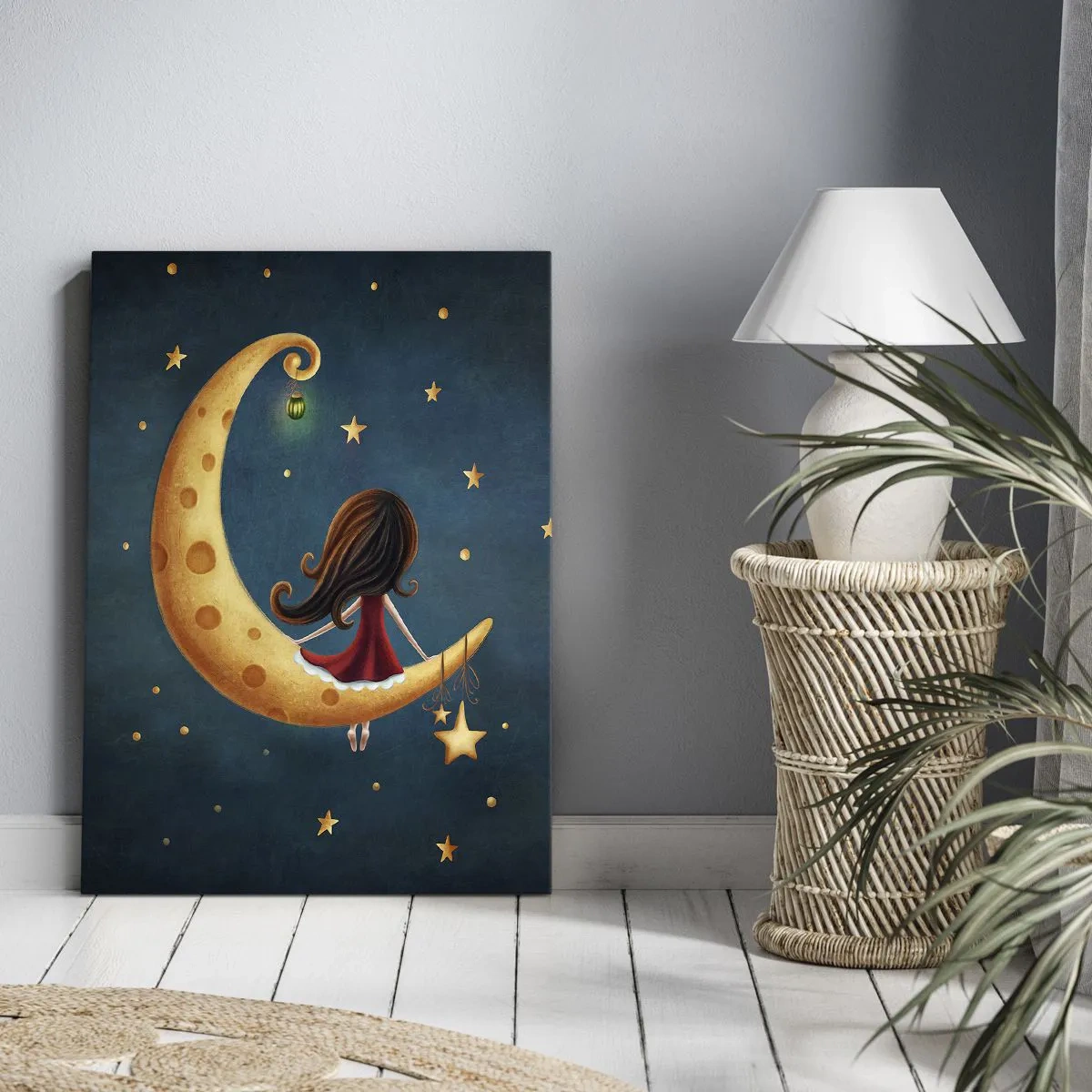 Lærredstryk - Billede på lærred - Der var engang... - 80x120 cm