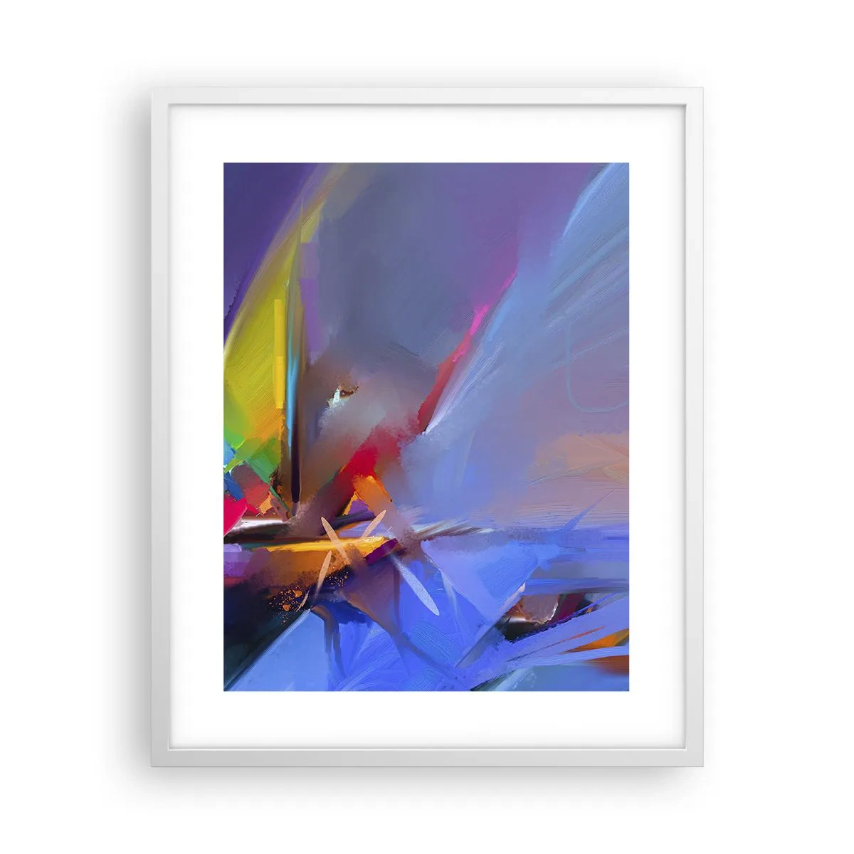 Plakat i hvid ramme - Propeller som en fugl - 40x50 cm