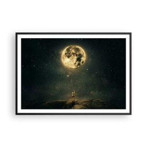 Plakat i sort ramme - En, der stjal månen - 100x70 cm