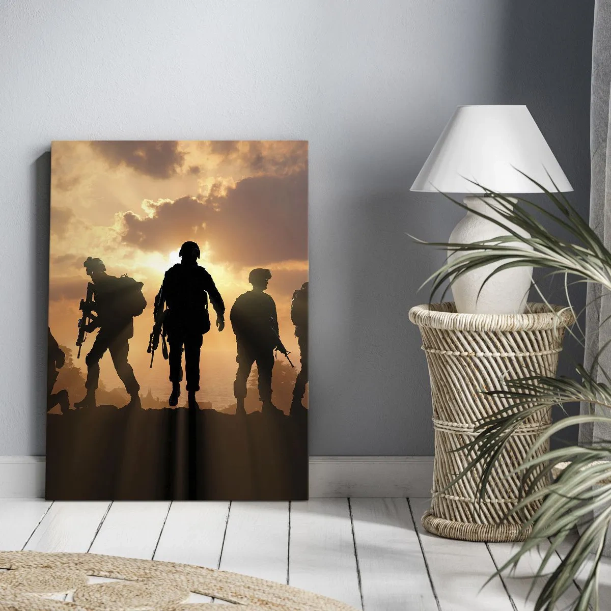 Lærredstryk - Billede på lærred - Brothers in arms - 50x70 cm