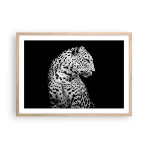 Plakat i ramme af lyst egetræ - Den rigtige profil er perfekt! - 70x50 cm