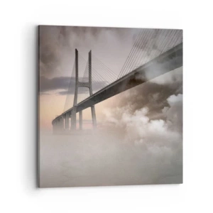 Lærredstryk - Billede på lærred - På en flod, der ikke eksisterer - 70x70 cm