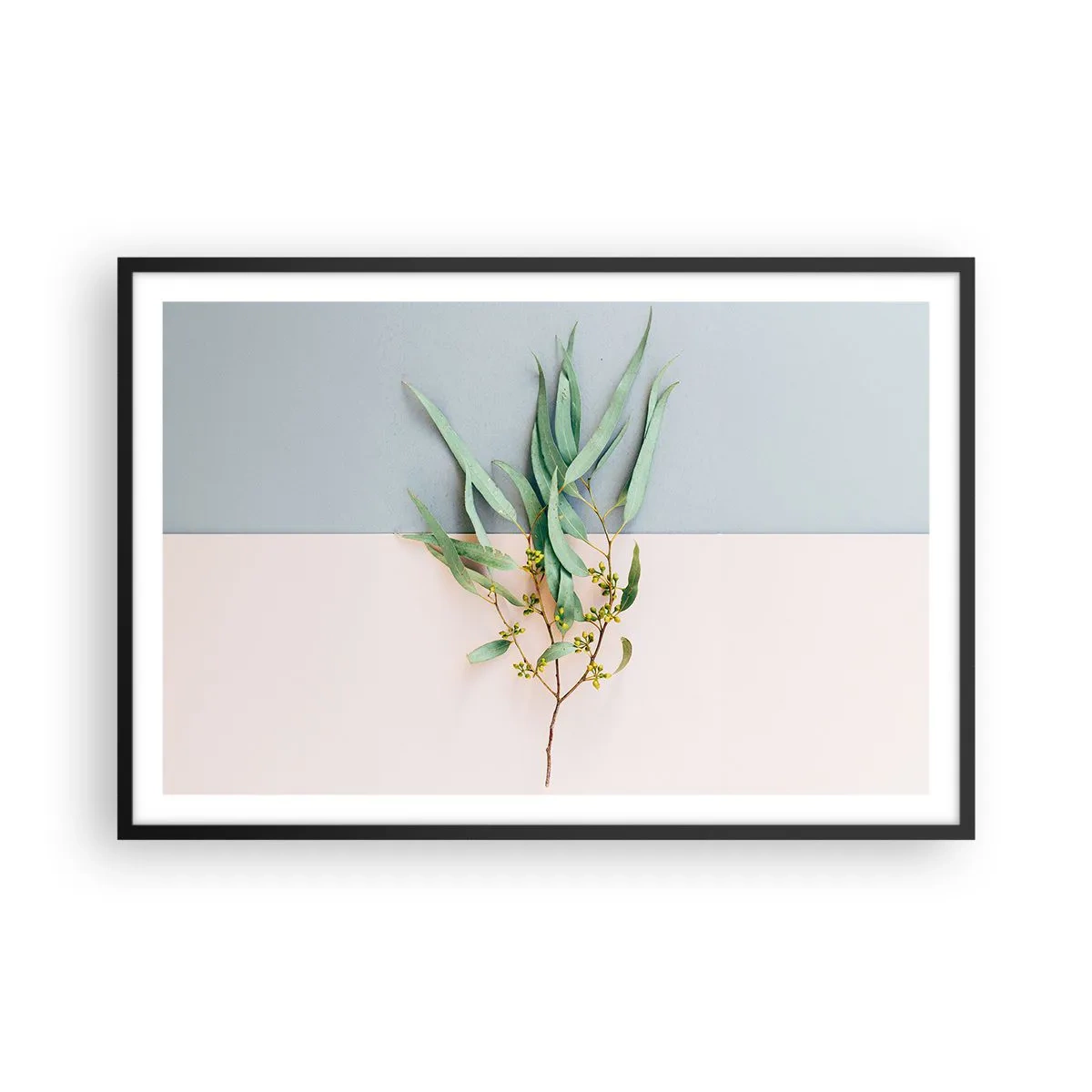 Plakat i sort ramme - Pastelfarvernes subtilitet - 91x61 cm