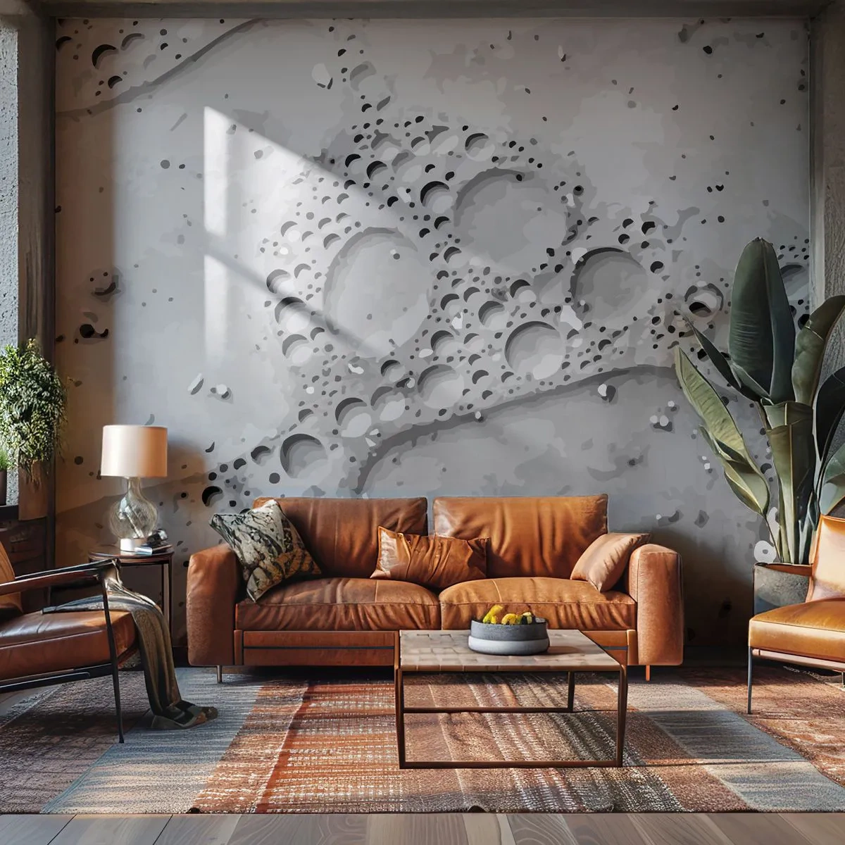 Fototapet Premium Canvas - Opskummet spor - Sammensætning, Stykke, Grafik - 500x350 cm