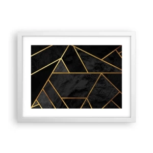 Plakat i hvid ramme - Mørke og lys - 40x30 cm