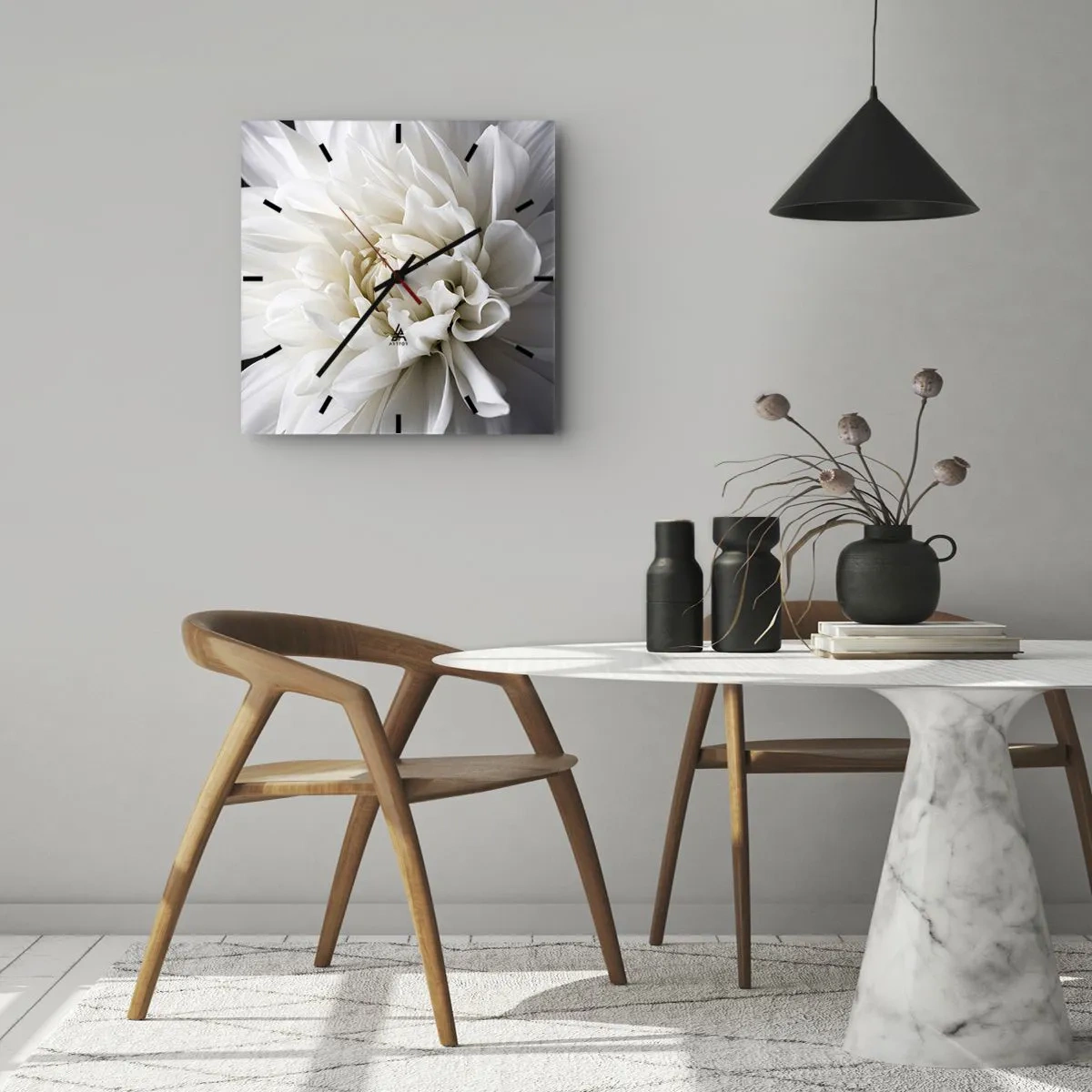 Vægur, Uret - Morgenbrud - 30x30 cm