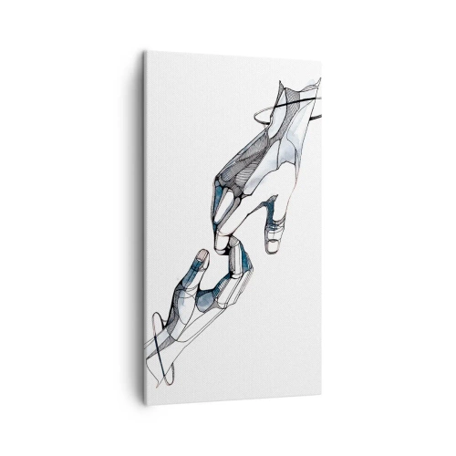 Lærredstryk - Billede på lærred - En god gestus - 45x80 cm