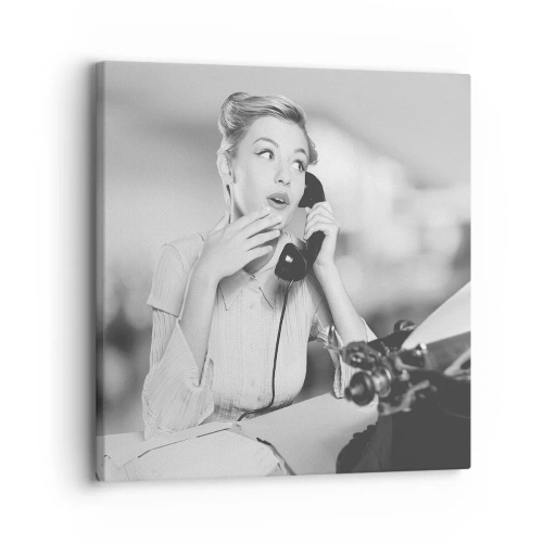 Lærredstryk - Billede på lærred - Hej, vi er i 1950'erne. - 30x30 cm