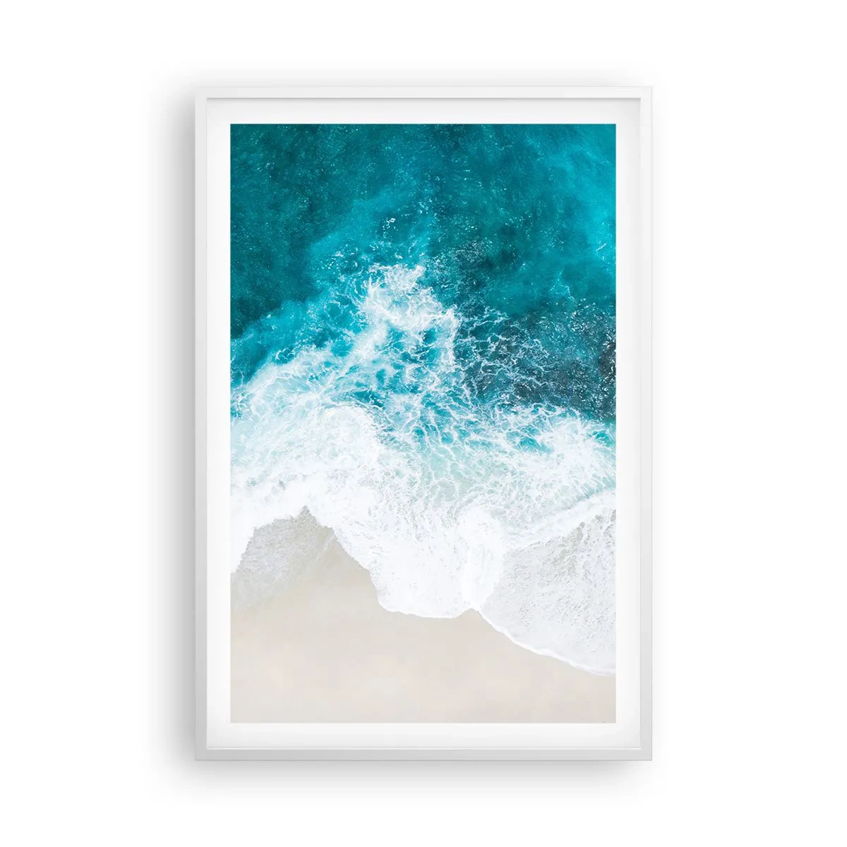 Plakat i hvid ramme - Naturlig kærtegn - 61x91 cm