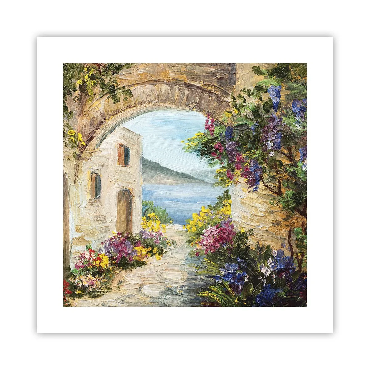 Plakat - Charmen af kystlandskabet - 40x40 cm