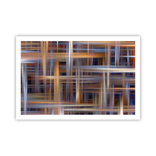Plakat - Vævet af lys - 91x61 cm